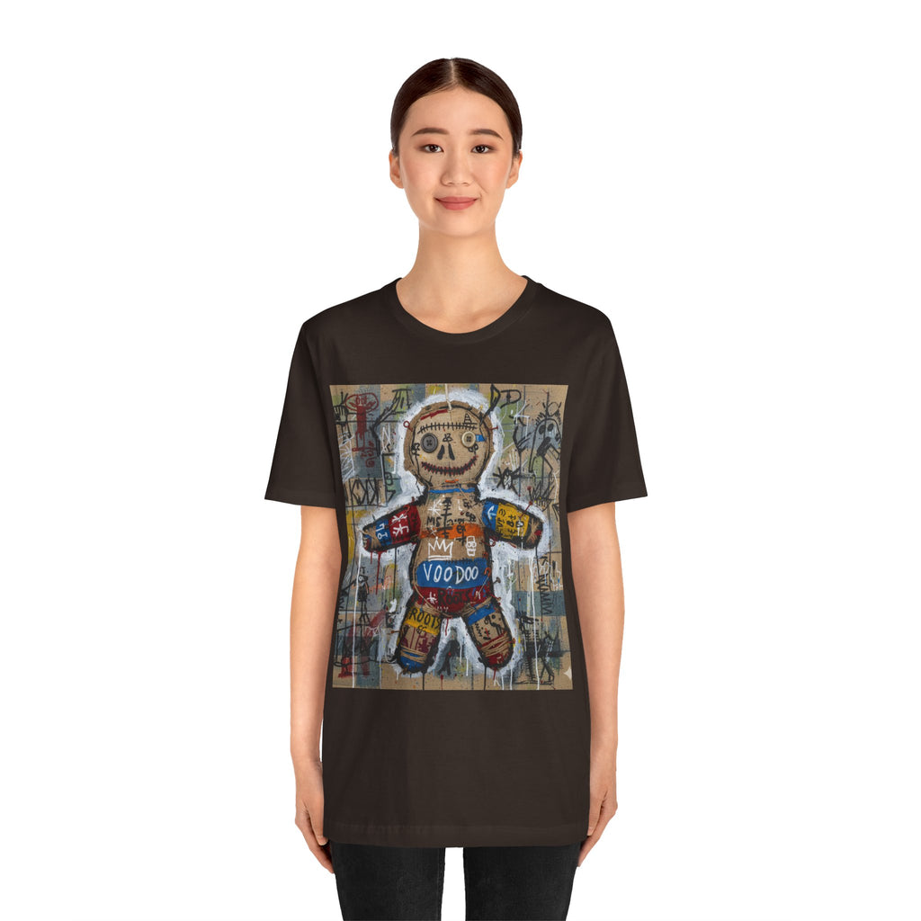 Voodoo Doll Graphic Tee — Tribal Street Art T‑Shirt