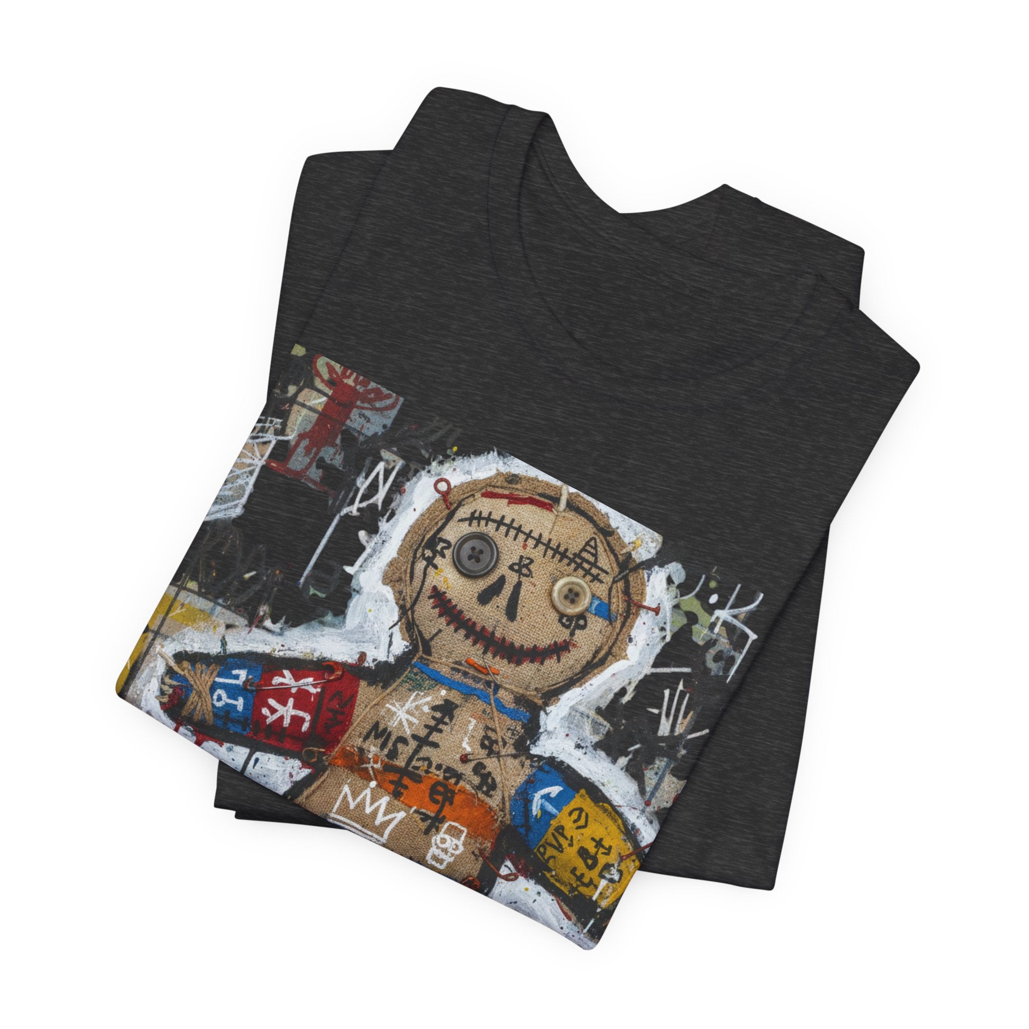 Voodoo Doll Graphic Tee — Tribal Street Art T‑Shirt