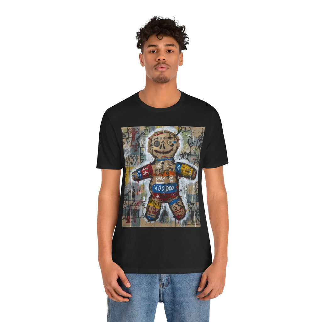 Voodoo Doll Graphic Tee — Tribal Street Art T‑Shirt
